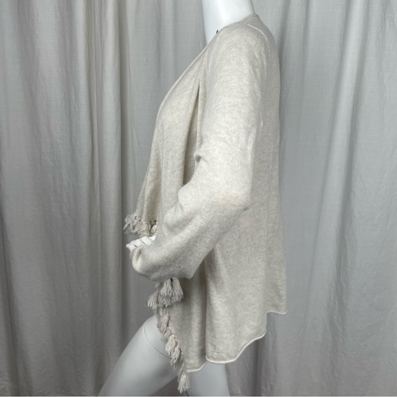 LILLY PULITZER Avenue Heathered 100% Cashmere Cardigan Wrap with Tassels Size L - Picture 9 of 12
